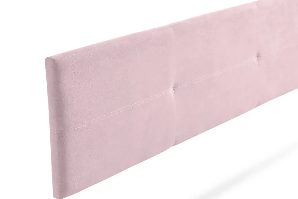 Tête de Lit Tapisée ALMA Aqualine 100x50x5 cm - Rose Clair - Moonia