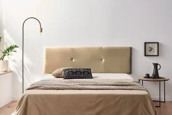 Tête de Lit Tapisée ALMA Simili cuir 100x50x5 cm - Or - Moonia
