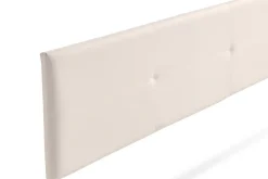 Tête de Lit Tapisée ALMA Simili cuir 170x50x5 cm - Beige - Moonia
