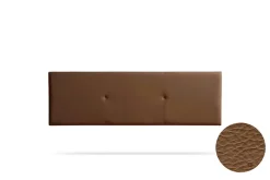 Tête de Lit Tapisée ALMA Simili cuir 160x50x5 cm - Marron - Moonia