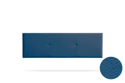 Tête de Lit Tapisée ALMA Simili cuir 160x50x5 cm - Bleu Foncé - Moonia