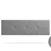 Tête de Lit Tapisée ALTEA Aqualine 145x50x5 cm - Gris Clair - Moonia