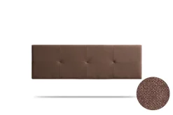 Tête de Lit Tapisée ALTEA Aqualine 115x50x5 cm - Chocolat - Moonia