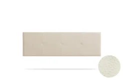 Tête de Lit Tapisée ALTEA Simili cuir 100x50x5 cm - Blanc Cassé - Moonia
