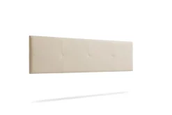 Tête de Lit Tapisée ALTEA Simili cuir 145x50x5 cm - Blanc Cassé - Moonia