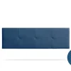 Tête de Lit Tapisée ALTEA Simili cuir 130x50x5 cm - Bleu Foncé - Moonia