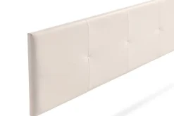 Tête de Lit Tapisée ALTEA Simili cuir 130x50x5 cm - Beige - Moonia