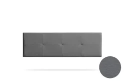 Tête de Lit Tapisée ALTEA Simili cuir 90x50x5 cm - Gris Foncé - Moonia