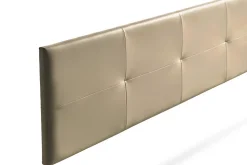 Tête de Lit Tapisée ALTEA Simili cuir 115x50x5 cm - Or - Moonia