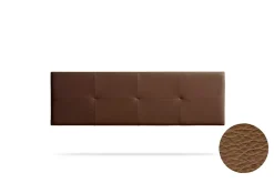 Tête de Lit Tapisée ALTEA Simili cuir 115x50x5 cm - Marron - Moonia