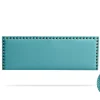 Tête de Lit Tapisée MODENA Aqualine 145x55x8 cm - Turquoise - Moonia