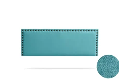 Tête de Lit Tapisée MODENA Aqualine 145x55x8 cm - Turquoise - Moonia