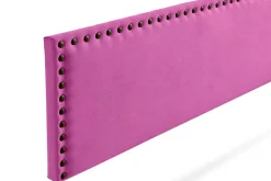 Tête de Lit Tapisée MODENA Aqualine 100x55x8 cm - Fuchsia - Moonia