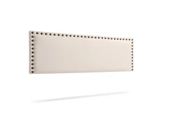 Tête de Lit Tapisée MODENA Simili cuir 100x55x8 cm - Beige - Moonia
