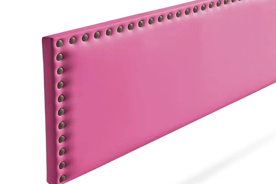 Tête de Lit Tapisée MODENA Simili cuir 100x55x8 cm - Rose - Moonia