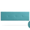 Tête de Lit Tapisée NAPOLI Aqualine 160x50x5 cm - Turquoise - Moonia