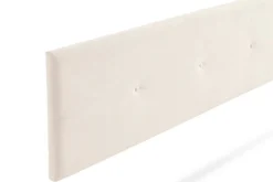 Tête de Lit Tapisée NAPOLI Aqualine 130x50x5 cm - Beige - Moonia
