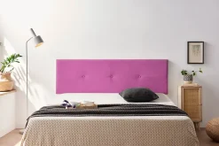 Tête de Lit Tapisée NAPOLI Aqualine 100x50x5 cm - Fuchsia - Moonia