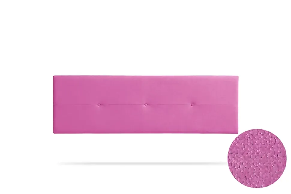 Tête de Lit Tapisée NAPOLI Aqualine 100x50x5 cm - Fuchsia - Moonia