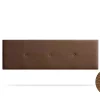 Tête de Lit Tapisée NAPOLI Simili cuir 130x50x5 cm - Marron - Moonia