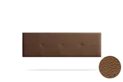 Tête de Lit Tapisée NAPOLI Simili cuir 130x50x5 cm - Marron - Moonia