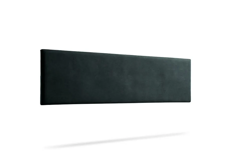 Tête de Lit Tapisée NOVA Aqualine 115x50x5 cm - Noir - Moonia