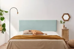 Tête de Lit Tapisée NOVA Aqualine 90x50x5 cm - Vert Aqua - Moonia