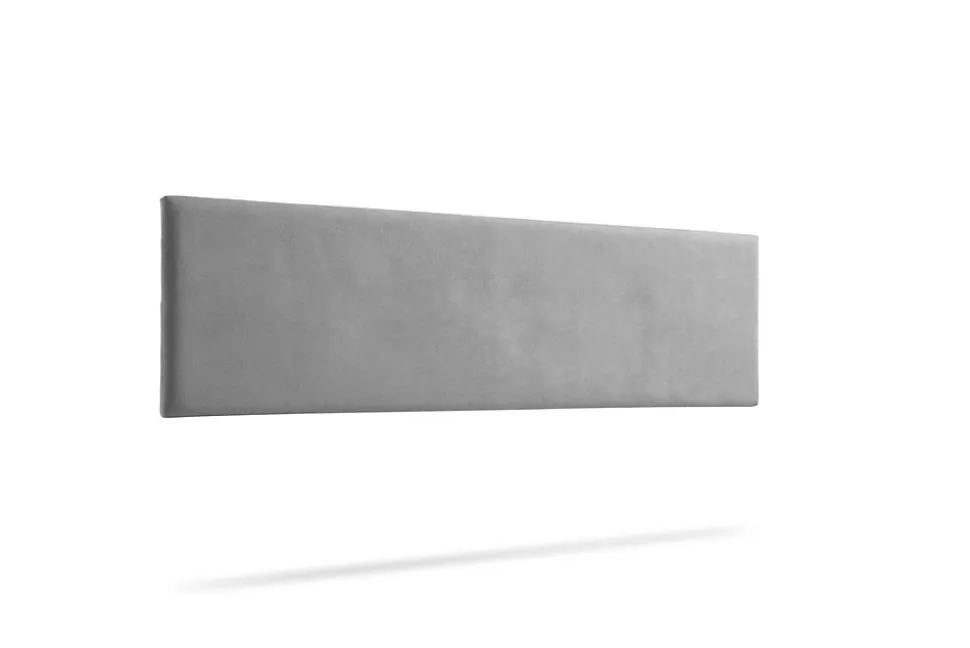 Tête de Lit Tapisée NOVA Aqualine 115x50x5 cm - Gris Clair - Moonia