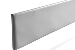 Tête de Lit Tapisée NOVA Simili cuir 160x50x5 cm - Argent - Moonia