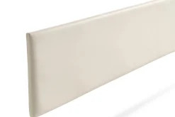 Tête de Lit Tapisée NOVA Simili cuir 115x50x5 cm - Blanc Cassé - Moonia