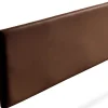 Tête de Lit Tapisée NOVA Simili cuir 145x50x5 cm - Marron - Moonia