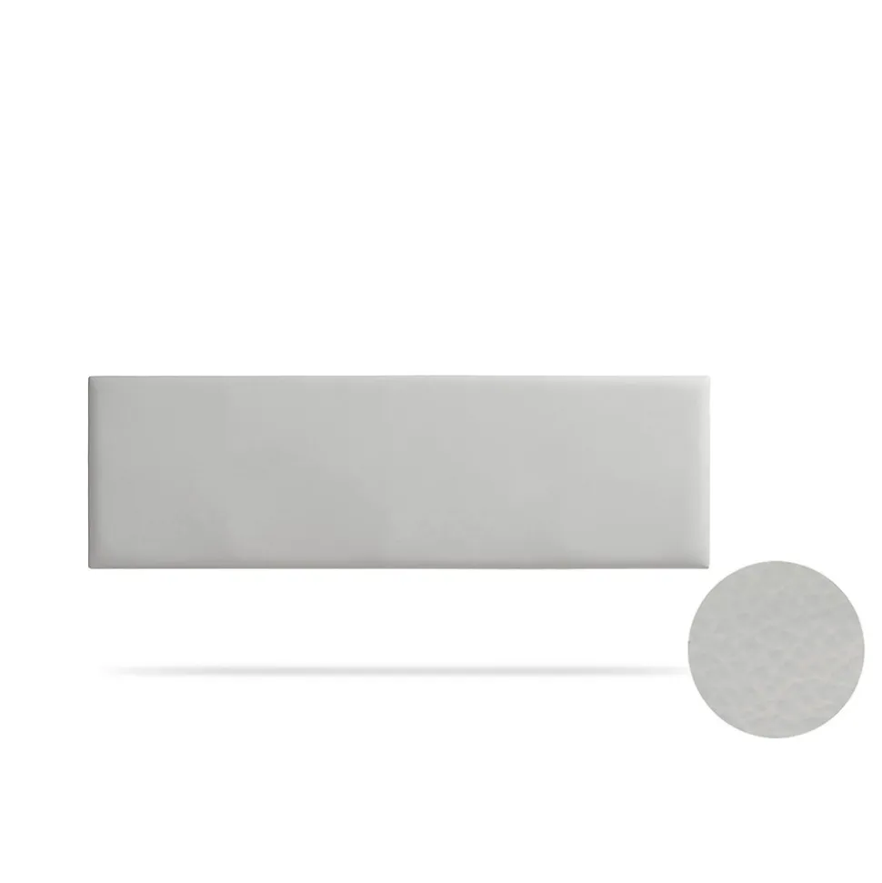 Tête de Lit Tapisée NOVA Simili cuir 170x50x5 cm - Gris Clair - Moonia