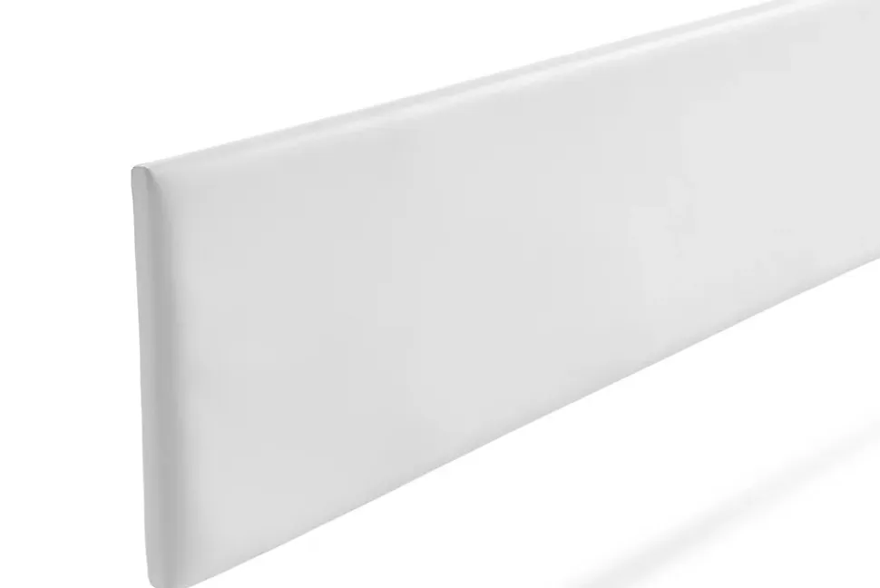 Tête de Lit Tapisée NOVA Simili cuir 115x50x5 cm - Blanc - Moonia