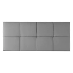Tête de lit tapissée Sicilia 140x60 cm Gris