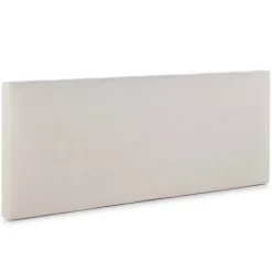 Tête de lit tapissée Tagomago 160x60 cm de Lin Naturel, 8 cm d'épaisseur