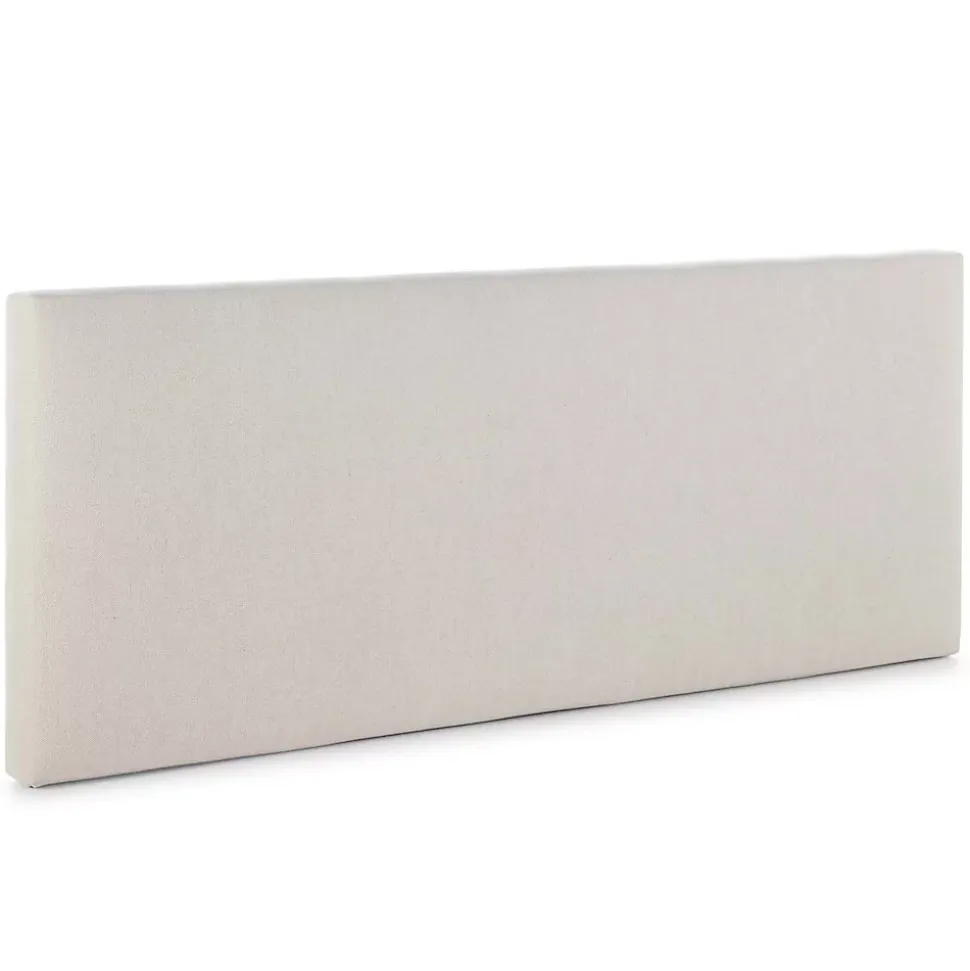 Tête de lit tapissée Tagomago 160x60 cm de Lin Naturel, 8 cm d'épaisseur