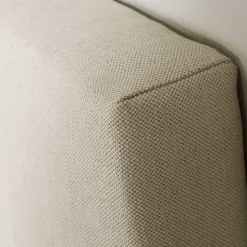 Tête de lit tapissée Tagomago 160x60 cm de Lin Naturel, 8 cm d'épaisseur