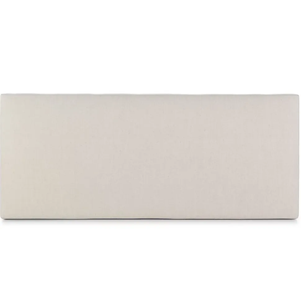 Tête de lit tapissée Tagomago 160x60 cm de Lin Naturel, 8 cm d'épaisseur