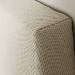 Tête de lit tapissée Tagomago 150x60 cm de Lin Naturel, 8 cm d'épaisseur