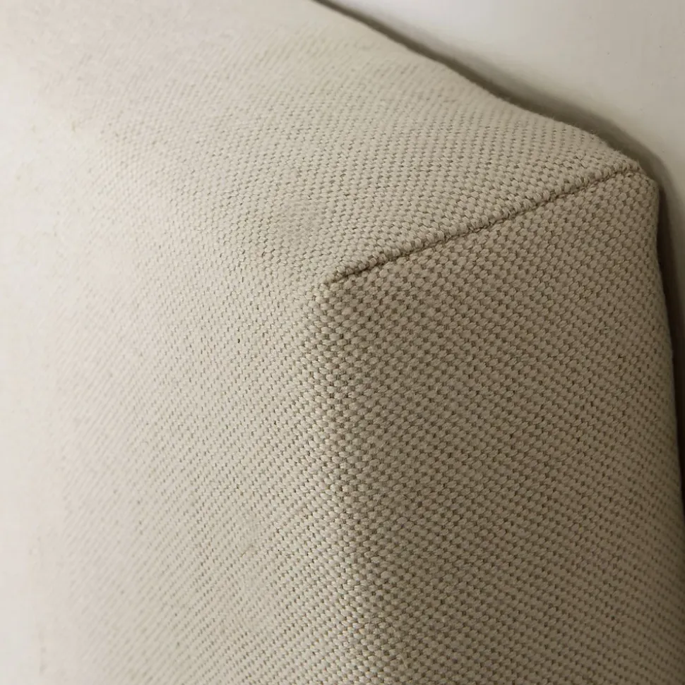 Tête de lit tapissée Tagomago 140x60 cm de Lin Naturel, 8 cm d'épaisseur