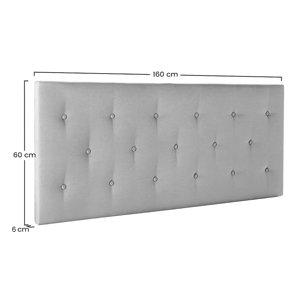Tête de lit tapissée Turin 160x60 cm Beige