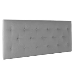 Tête de lit tapissée Turin 140x60 cm Gris