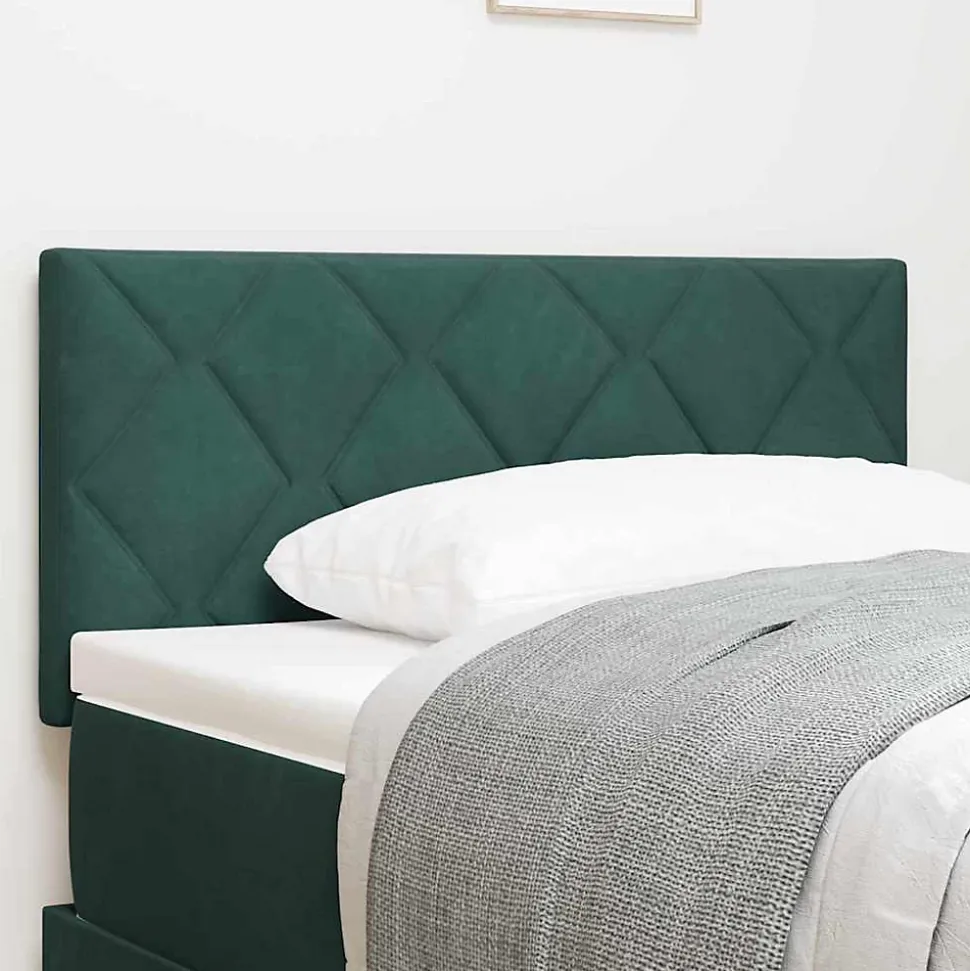 Tête de lit Vert foncé 90 cm Velours vidaXL