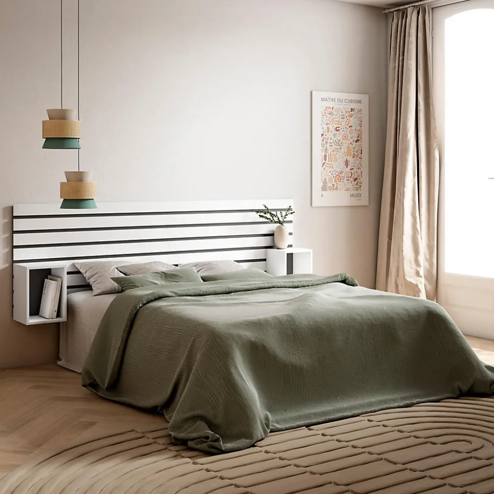 Tête de lit 214x70x3cm Lit 120-135-140-150-160cm couleur blanc