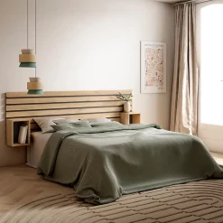 Tête de lit 214x70x3cm Lit 120-135-140-150-160cm couleur chêne