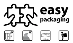 Tête de lit 258x107x3cm Lit de 150-160-180cm couleur blanc