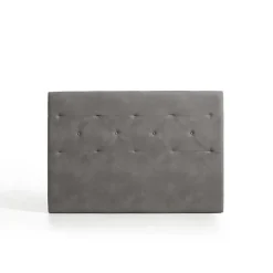 Tête de lit Zafiro pour lit 135 en tissu gris 154x115x8. ECCOX