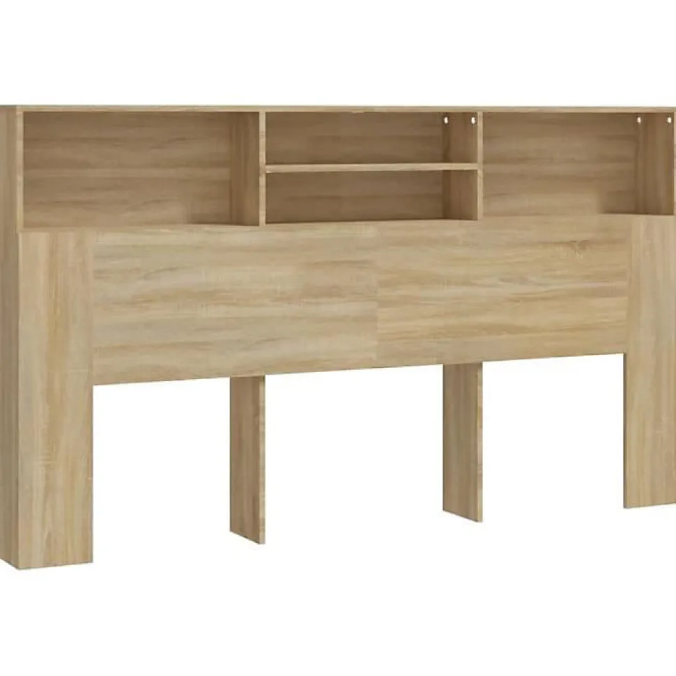 vidaXL Armoire de tête de lit Chêne sonoma 180x19x103,5 cm 811883