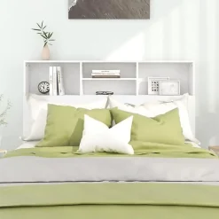 vidaXL Armoire de tête de lit Blanc 140x19x103,5 cm 811862