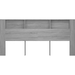 vidaXL Armoire de tête de lit Sonoma gris 220x18,5x104,5 cm 817283